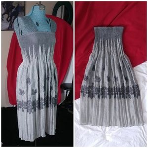 Lapis Maxi Midi Dress Skirt light grey below knee